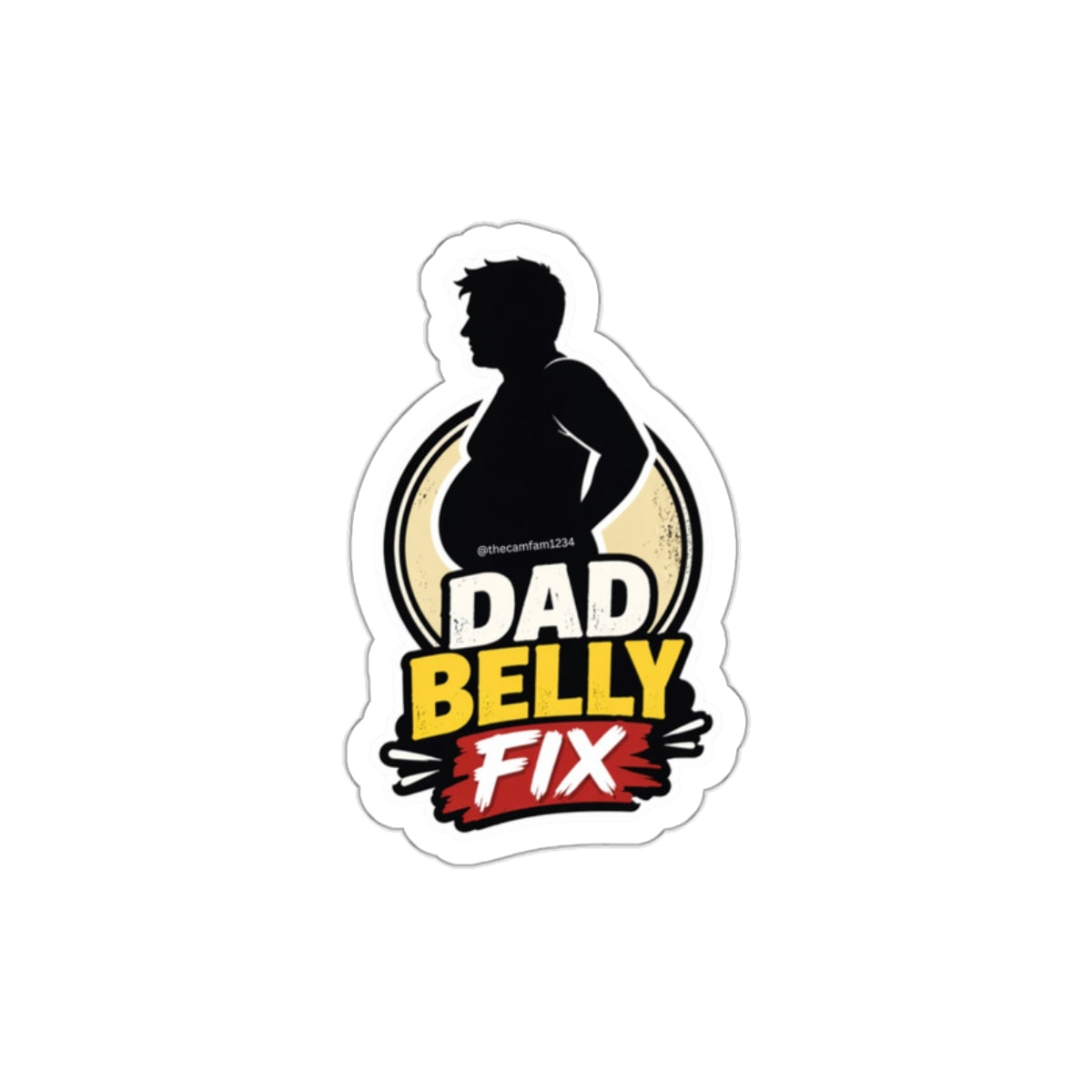 Dad Belly Fix Sticker